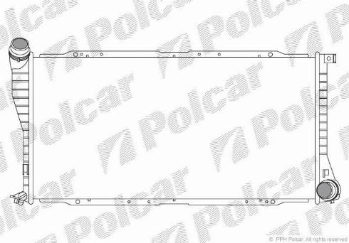 Polcar 201608-5 - Радиатор, охлаждане на двигателя vvparts.bg