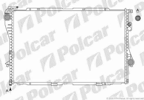 Polcar 2016086X - Радиатор, охлаждане на двигателя vvparts.bg