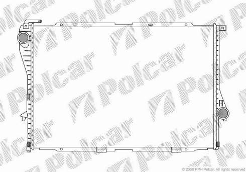 Polcar 2016087X - Радиатор, охлаждане на двигателя vvparts.bg