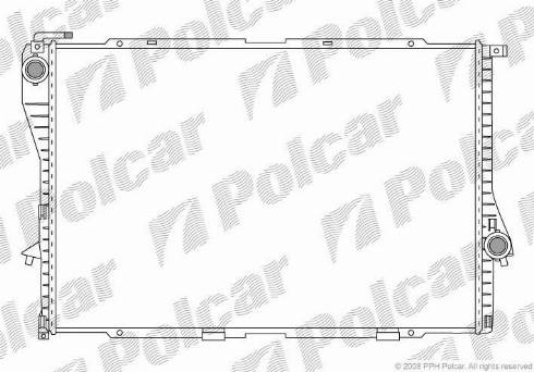 Polcar 201608-7 - Радиатор, охлаждане на двигателя vvparts.bg