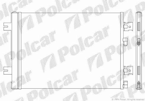 Polcar 2805K81X - Кондензатор, климатизация vvparts.bg