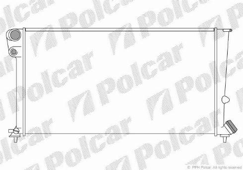 Polcar 2350083X - Радиатор, охлаждане на двигателя vvparts.bg