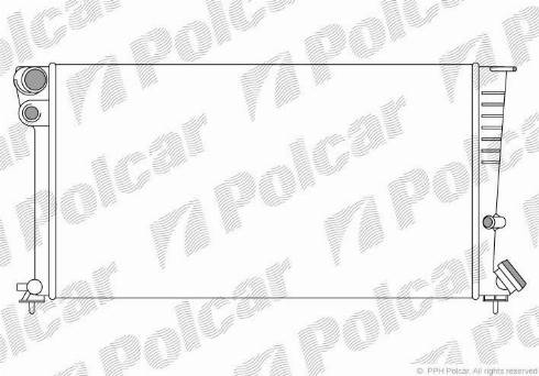 Polcar 235008-3 - Радиатор, охлаждане на двигателя vvparts.bg