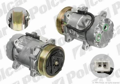 Polcar 2350KS-1 - Компресор, климатизация vvparts.bg