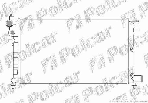 Polcar 230608A3 - Радиатор, охлаждане на двигателя vvparts.bg