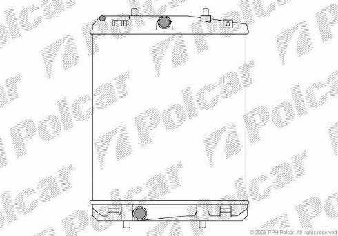 Polcar 2301084X - Радиатор, охлаждане на двигателя vvparts.bg