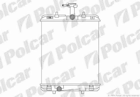 Polcar 230108A3 - Радиатор, охлаждане на двигателя vvparts.bg