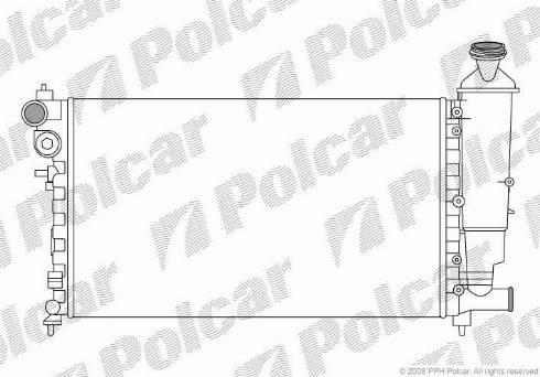 Polcar 230708A1 - Радиатор, охлаждане на двигателя vvparts.bg