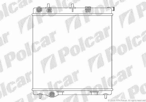 Polcar 2315085X - Радиатор, охлаждане на двигателя vvparts.bg