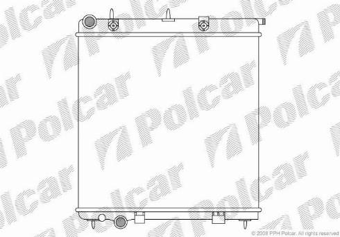 Polcar 2315081X - Радиатор, охлаждане на двигателя vvparts.bg