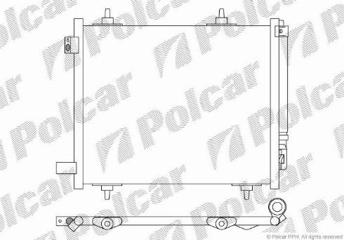 Polcar 2315K8C1 - Кондензатор, климатизация vvparts.bg