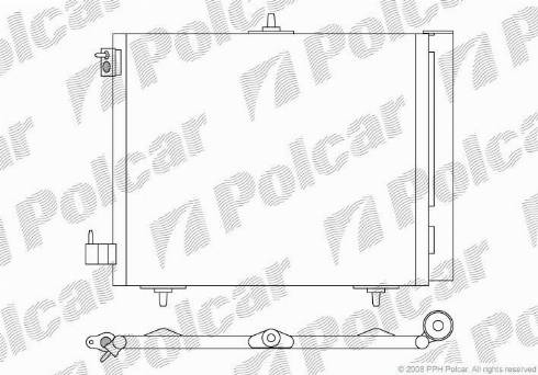 Polcar 2316K81X - Кондензатор, климатизация vvparts.bg