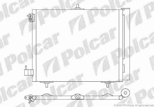 Polcar 2316K8C1 - Кондензатор, климатизация vvparts.bg