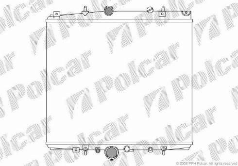 Polcar 2381081X - Радиатор, охлаждане на двигателя vvparts.bg
