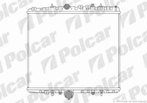 Polcar 238108-3 - Радиатор, охлаждане на двигателя vvparts.bg