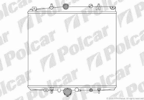 Polcar 2381082X - Радиатор, охлаждане на двигателя vvparts.bg