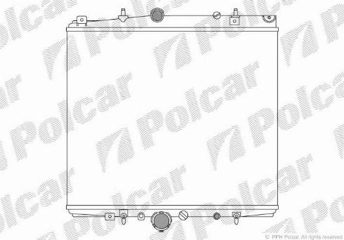 Polcar 238108A2 - Радиатор, охлаждане на двигателя vvparts.bg