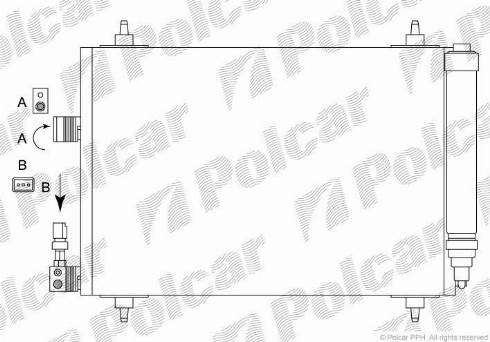 Polcar 2334K81X - Кондензатор, климатизация vvparts.bg