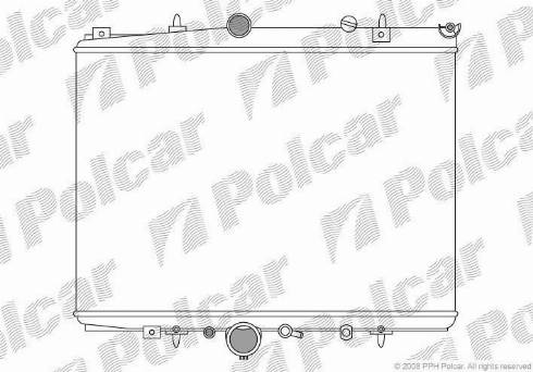 Polcar 233208A4 - Радиатор, охлаждане на двигателя vvparts.bg