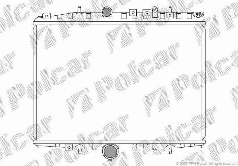 Polcar 2332081X - Радиатор, охлаждане на двигателя vvparts.bg