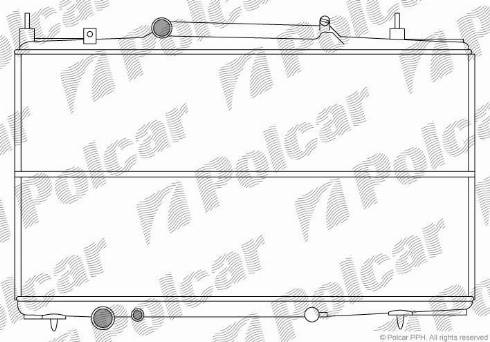 Polcar 2332083X - Радиатор, охлаждане на двигателя vvparts.bg