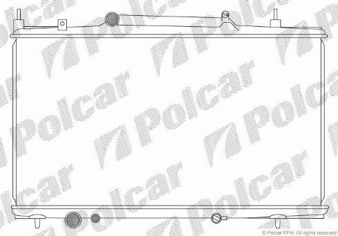 Polcar 233208-3 - Радиатор, охлаждане на двигателя vvparts.bg