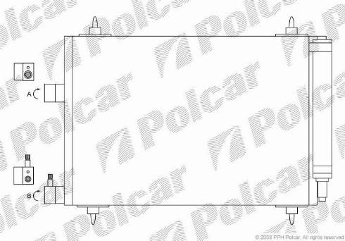 Polcar 2332K81X - Кондензатор, климатизация vvparts.bg
