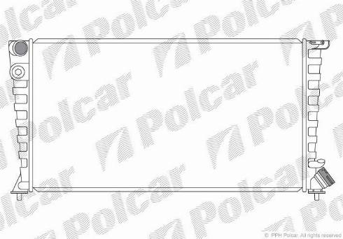 Polcar 232608-4 - Радиатор, охлаждане на двигателя vvparts.bg