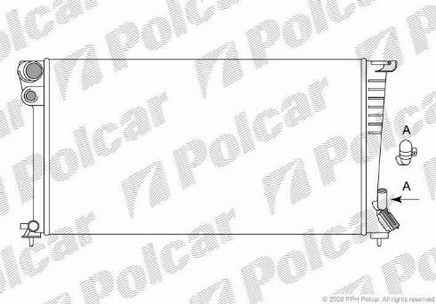 Polcar 232608A4 - Радиатор, охлаждане на двигателя vvparts.bg