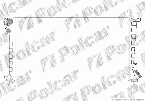 Polcar 232608B4 - Радиатор, охлаждане на двигателя vvparts.bg