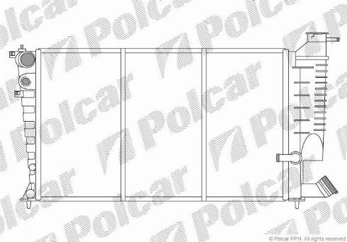 Polcar 232608-X - Радиатор, охлаждане на двигателя vvparts.bg