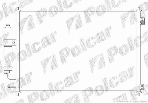 Polcar 2747K8C1 - Кондензатор, климатизация vvparts.bg