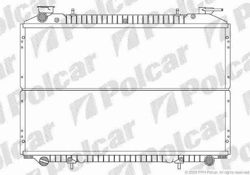 Polcar 2750085X - Радиатор, охлаждане на двигателя vvparts.bg