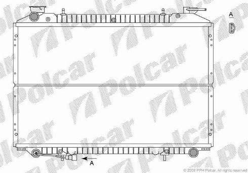 Polcar 2750083X - Радиатор, охлаждане на двигателя vvparts.bg