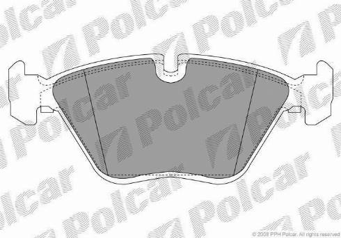 Polcar IE181296 - Комплект спирачно феродо, дискови спирачки vvparts.bg