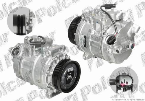 Polcar DCP05020 - Компресор, климатизация vvparts.bg