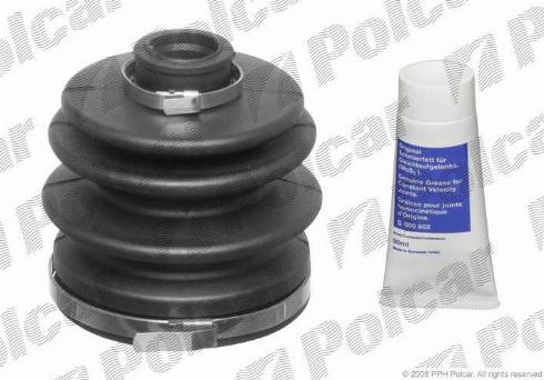 Polcar G663690 - Комплект спирачно феродо, дискови спирачки vvparts.bg