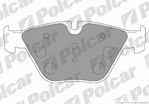 Polcar IE181577 - Комплект спирачно феродо, дискови спирачки vvparts.bg