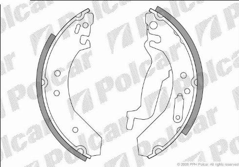 Polcar LS1645 - Комплект спирачна челюст vvparts.bg