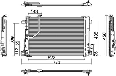 PowerMax 7110481 - Кондензатор, климатизация vvparts.bg