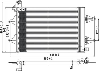 PowerMax 7110158 - Кондензатор, климатизация vvparts.bg