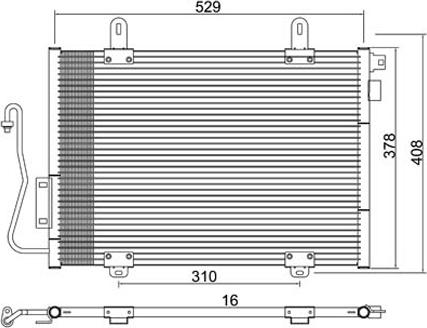 PowerMax 7110172 - Кондензатор, климатизация vvparts.bg