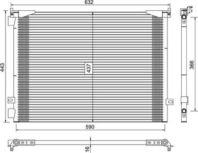 PowerMax 7110393 - Кондензатор, климатизация vvparts.bg