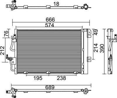 PowerMax 7110378 - Кондензатор, климатизация vvparts.bg