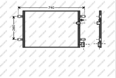 Prasco AD034C001 - Кондензатор, климатизация vvparts.bg