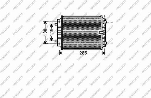 Prasco AD024R012 - Радиатор, охлаждане на двигателя vvparts.bg