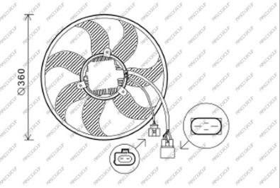 Prasco AD022F003 - Вентилатор, охлаждане на двигателя vvparts.bg