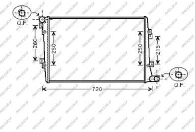 Prasco AD320R006 - Радиатор, охлаждане на двигателя vvparts.bg