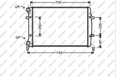 Prasco AD320R011 - Радиатор, охлаждане на двигателя vvparts.bg