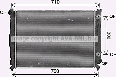 Prasco AI2431 - Радиатор, охлаждане на двигателя vvparts.bg